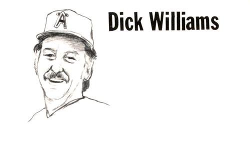 1975 Clarence Mengler Baseball's Best 3x5 (unlicensed) #NNO Dick Williams Front