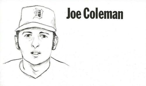 1975 Clarence Mengler Baseball's Best 3x5 (unlicensed) #NNO Joe Coleman Front