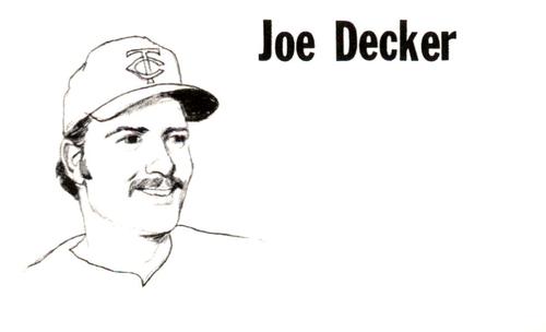 1975 Clarence Mengler Baseball's Best 3x5 (unlicensed) #NNO Joe Decker Front