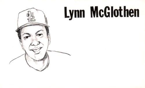 1975 Clarence Mengler Baseball's Best 3x5 (unlicensed) #NNO Lynn McGlothen Front