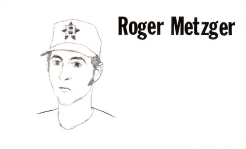 1975 Clarence Mengler Baseball's Best 3x5 (unlicensed) #NNO Roger Metzger Front