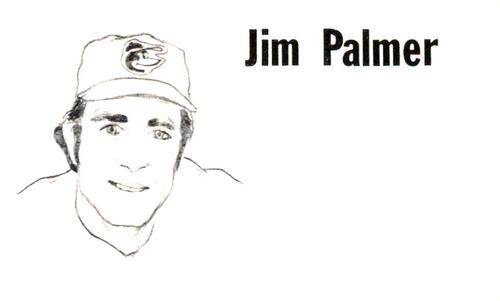 1975 Clarence Mengler Baseball's Best 3x5 (unlicensed) #NNO Jim Palmer Front