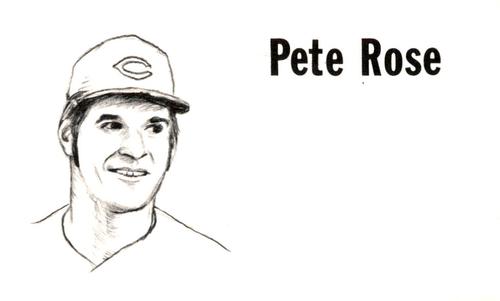 1975 Clarence Mengler Baseball's Best 3x5 (unlicensed) #NNO Pete Rose Front