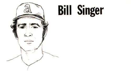 1975 Clarence Mengler Baseball's Best 3x5 (unlicensed) #NNO Bill Singer Front