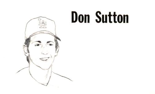 1975 Clarence Mengler Baseball's Best 3x5 (unlicensed) #NNO Don Sutton Front