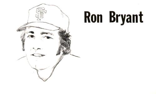 1975 Clarence Mengler Baseball's Best 3x5 (unlicensed) #NNO Ron Bryant Front