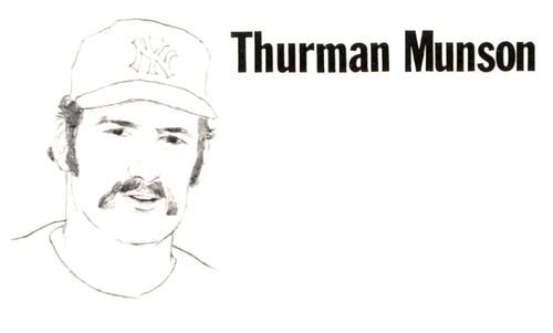1975 Clarence Mengler Baseball's Best 3x5 (unlicensed) #NNO Thurman Munson Front