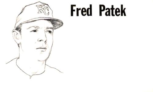 1975 Clarence Mengler Baseball's Best 3x5 (unlicensed) #NNO Fred Patek Front