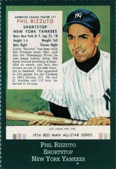 1995 Simitar 1954 Red Man (reprint) #17 Phil Rizzuto Front