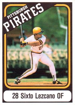 1985 Coca-Cola Pittsburgh Pirates #NNO Sixto Lezcano Front