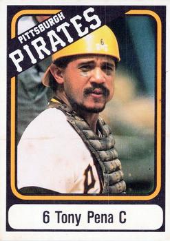 1985 Coca-Cola Pittsburgh Pirates #NNO Tony Pena Front