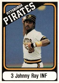 1985 Coca-Cola Pittsburgh Pirates #NNO Johnny Ray Front