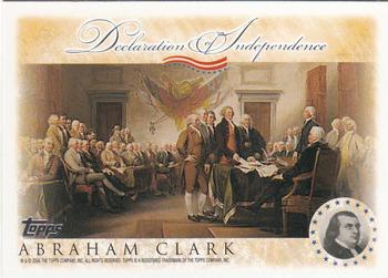 2006 Topps - Signers of the Declaration of Independence #NNO Abraham Clark Front