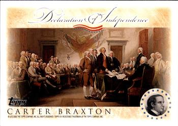 2006 Topps - Signers of the Declaration of Independence #NNO Carter Braxton Front