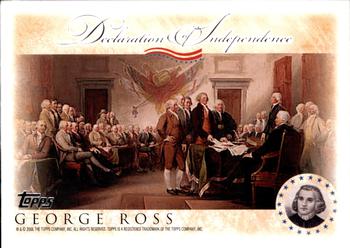 2006 Topps - Signers of the Declaration of Independence #NNO George Ross Front