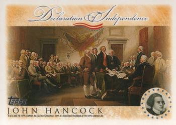 2006 Topps - Signers of the Declaration of Independence #NNO John Hancock Front