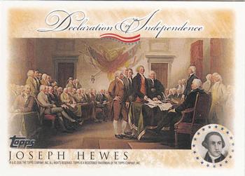 2006 Topps - Signers of the Declaration of Independence #NNO Joseph Hewes Front