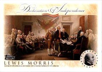 2006 Topps - Signers of the Declaration of Independence #NNO Lewis Morris Front