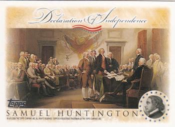 2006 Topps - Signers of the Declaration of Independence #NNO Samuel Huntington Front