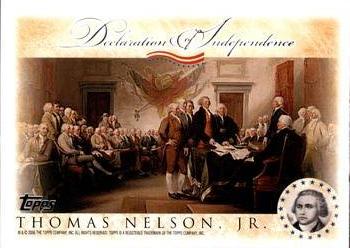 2006 Topps - Signers of the Declaration of Independence #NNO Thomas Nelson Jr. Front