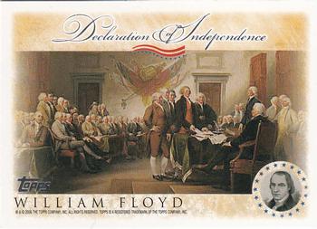 2006 Topps - Signers of the Declaration of Independence #NNO William Floyd Front