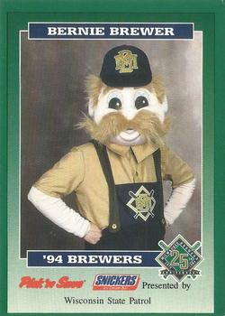 1994 Milwaukee Brewers Police - Wisconsin State Patrol #NNO Bernie Brewer Front