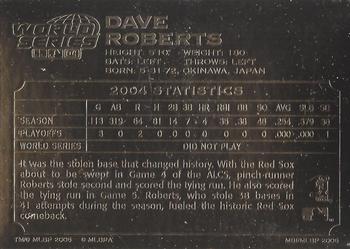 2005 Danbury Mint Red Sox 22k 2004 World Series Champions #NNO Dave Roberts Back