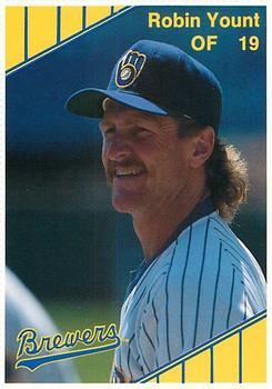 1990 Milwaukee Brewers Yearbook #NNO Robin Yount Front