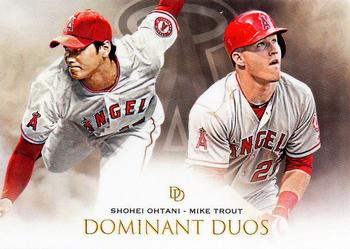2018 Topps On-Demand Dynamic Duals - Dominant Duos #5 Mike Trout / Shohei Ohtani Front
