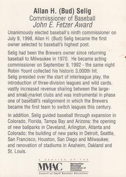 1999 Milwaukee Brewers Diamond Celebration #NNO Allan H. 