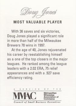 1998 Milwaukee Brewers Diamond Celebration #NNO Doug Jones Back