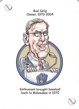 2007 Hero Decks Milwaukee Brewers Baseball Heroes Playing Cards #NNO Bud Selig Front