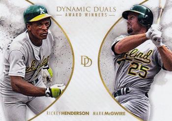 2018 Topps On-Demand Dynamic Duals - Award Winners #AW2 Rickey Henderson / Mark McGwire Front