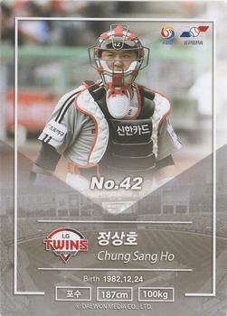 2018 SCC KBO Premium Collection #SCC-02/138 Sang-Ho Chung Back