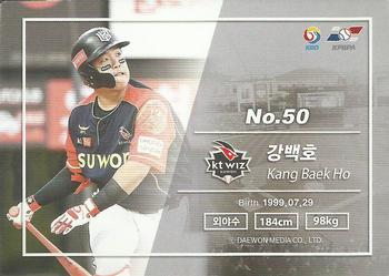 2018 SCC KBO Premium Collection #SCC-02/249 Baek-Ho Kang Back