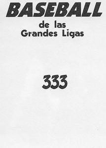 2000 Panini Stickers (Venezuela) #333 Luis Gonzalez Back