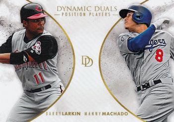 2018 Topps On-Demand Dynamic Duals - Position Players #PP1 Barry Larkin / Manny Machado Front