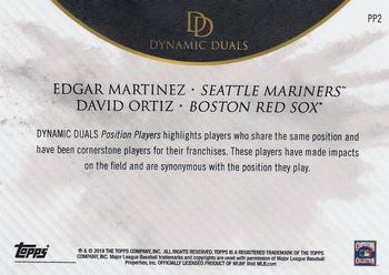 2018 Topps On-Demand Dynamic Duals - Position Players #PP2 Edgar Martinez / David Ortiz Back