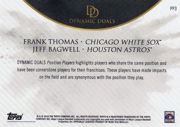 2018 Topps On-Demand Dynamic Duals - Position Players #PP3 Frank Thomas / Jeff Bagwell Back