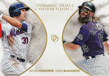 2018 Topps On-Demand Dynamic Duals - Position Players #PP5 Michael Conforto / Charlie Blackmon Front