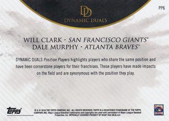 2018 Topps On-Demand Dynamic Duals - Position Players #PP6 Will Clark / Dale Murphy Back