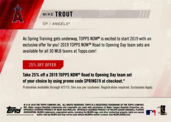 2019 Topps Now #NNO Mike Trout Back