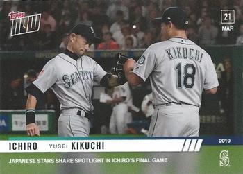 2019 Topps Now #9 Ichiro / Yusei Kukuchi Front