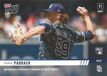 2019 Topps Now #30 Chris Paddack Front