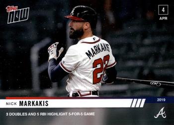 2019 Topps Now #44 Nick Markakis Front
