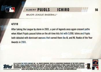 2019 Topps Now #56 Albert Pujols / Ichiro Back