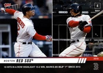 2019 Topps Now #177 Boston Red Sox Front