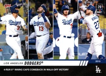 2019 Topps Now #300 Los Angeles Dodgers Front