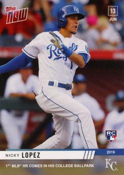 2019 Topps Now #374 Nicky Lopez Front
