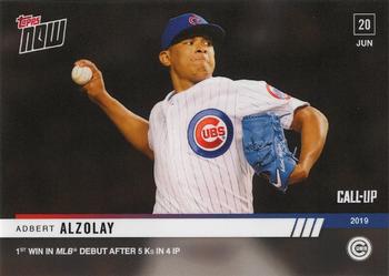 2019 Topps Now #407 Adbert Alzolay Front